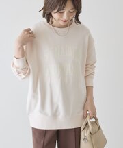 カレッジロゴ裏毛スウェット