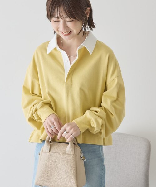 早い者勝ち 即完売 人気商品 AMERICANA ラガーシャツ アメリカンホリック AMERICAN HOLIC アソートラガーシャツ （ネイビー