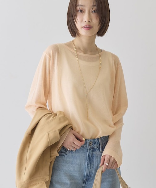 シアーニットプルオーバー