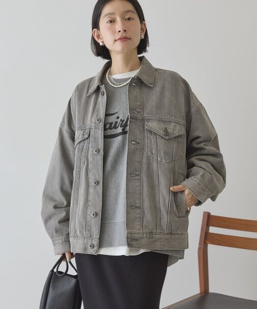 ロング丈デニムジャケット