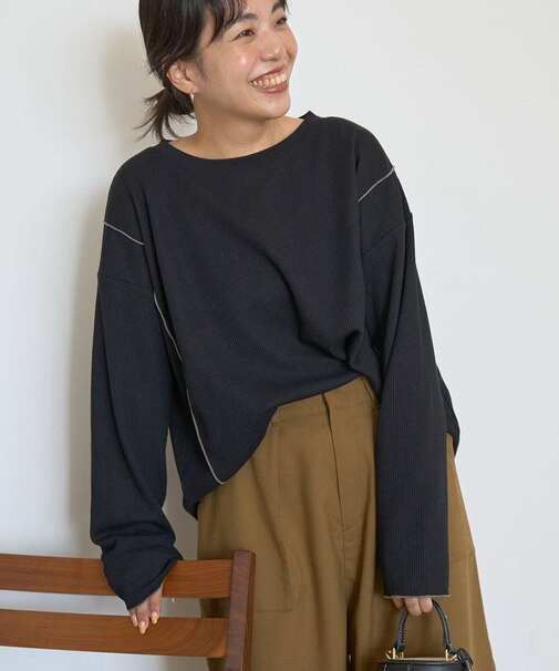 【WEB限定】ワッフル配色メロープルオーバー