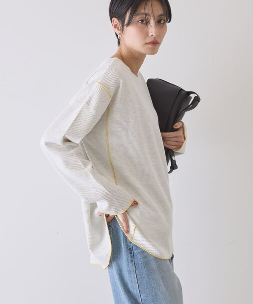 【WEB限定】ワッフル配色メロープルオーバー