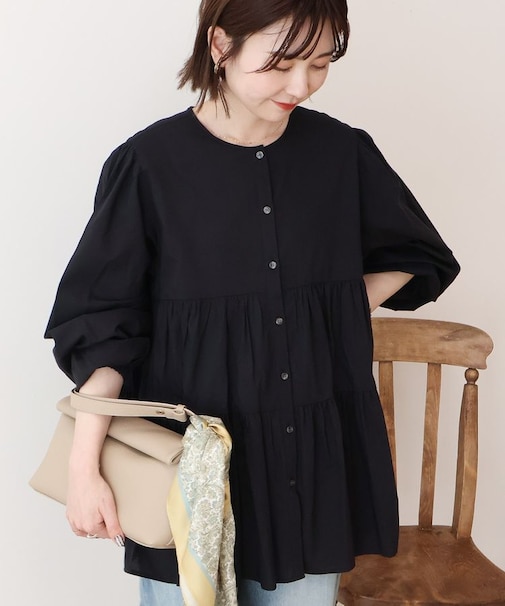 【WEB限定】ティアードギャザーブラウス