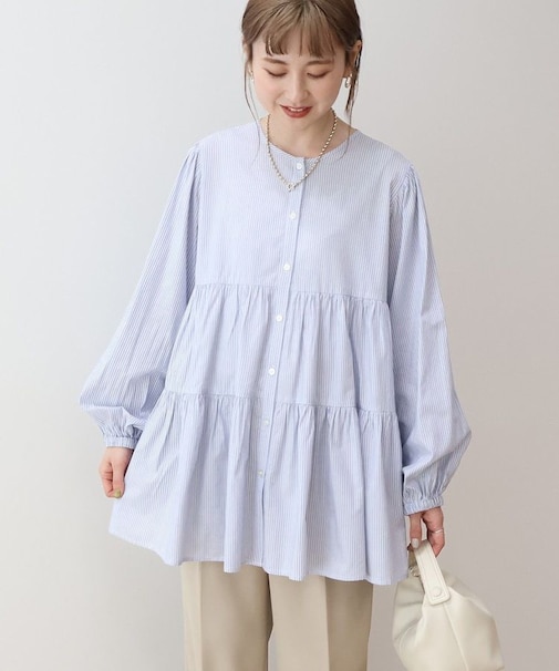 【WEB限定】ティアードギャザーブラウス