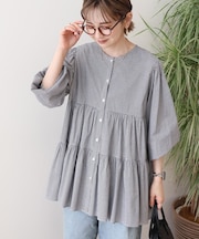 【WEB限定】ティアードギャザーブラウス