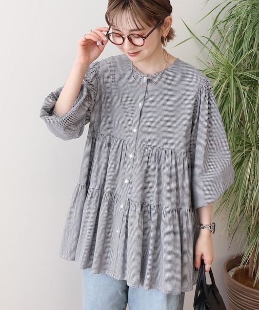 【WEB限定】ティアードギャザーブラウス