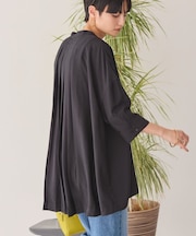 【WEB限定】接触冷感バンドカラーシャツチュニック