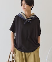 【接触冷感+UVカット】半袖コクーンカットプルオーバー