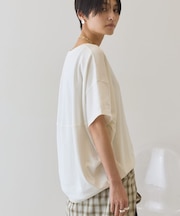 【接触冷感+UVカット】半袖コクーンカットプルオーバー