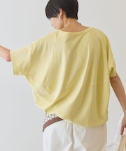 【接触冷感+UVカット】半袖コクーンカットプルオーバー