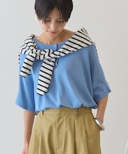 【前後2WAY・接触冷感】ポンチョニット