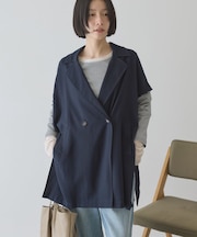 【花粉防止加工】サイドスリットベスト