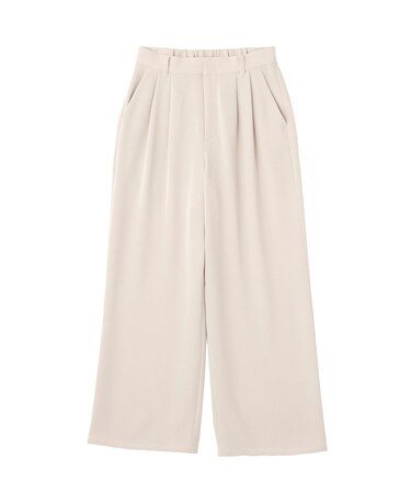 【接触冷感・イージーケア】ドレープパンツ