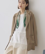 リネンライクオーバーサイズジャケット