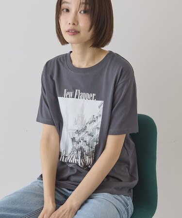 フォトプリント半袖Tシャツ