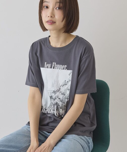 フォトプリント半袖Tシャツ
