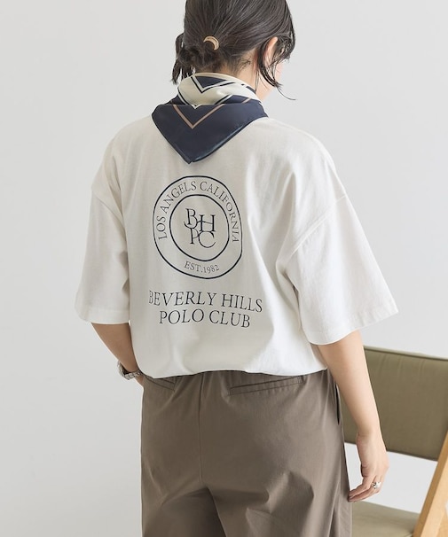 【BEVERLY HILLS POLO CLUB】バックプリントTシャツ