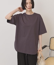 裾ラウンドTシャツ