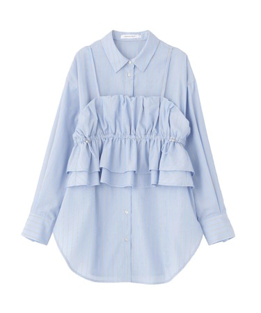 【2点セット・イージーケア】ビスチェ＋シャツ