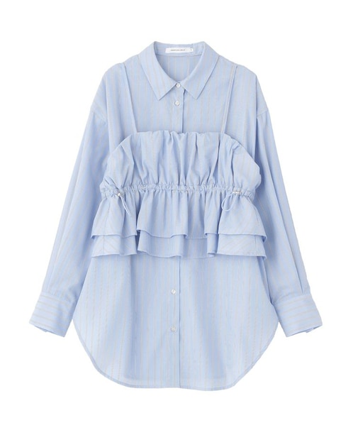 【2点セット・イージーケア】ビスチェ＋シャツ