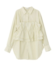 【2点セット・イージーケア】ビスチェ＋シャツ