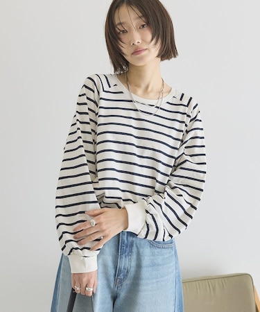 フレアラグランボーダーロンT