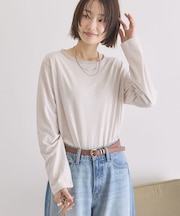 シアーカラーボーダープルオーバー