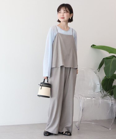 リネンライクビスチェサロペット