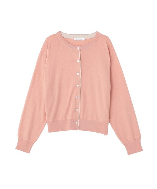 配色シアーカーディガン