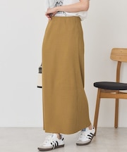 【UVカット】針抜きリブタイトスカート