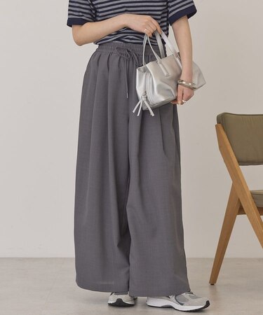 【マルチ機能】ドライタッチワイドパンツ