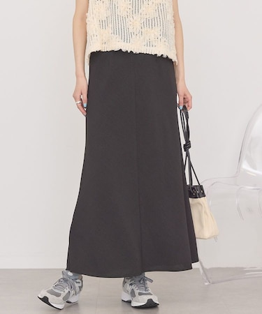 【接触冷感・イージーケア】リネンライクマーメイドスカート