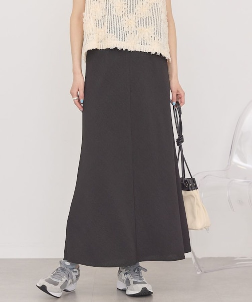 【接触冷感・イージーケア】リネンライクマーメイドスカート