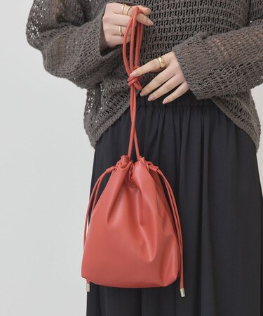 ドロスト巾着ショルダーバッグ