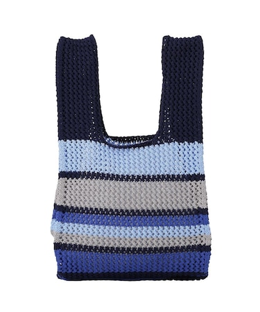 マルチボーダーニットバッグ