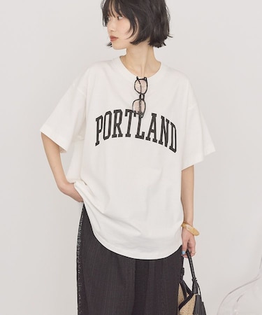 PORTLAND裾ラウンドTシャツ