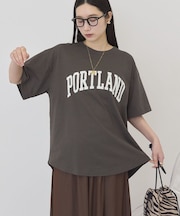 PORTLAND裾ラウンドTシャツ