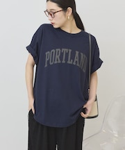 PORTLAND裾ラウンドTシャツ