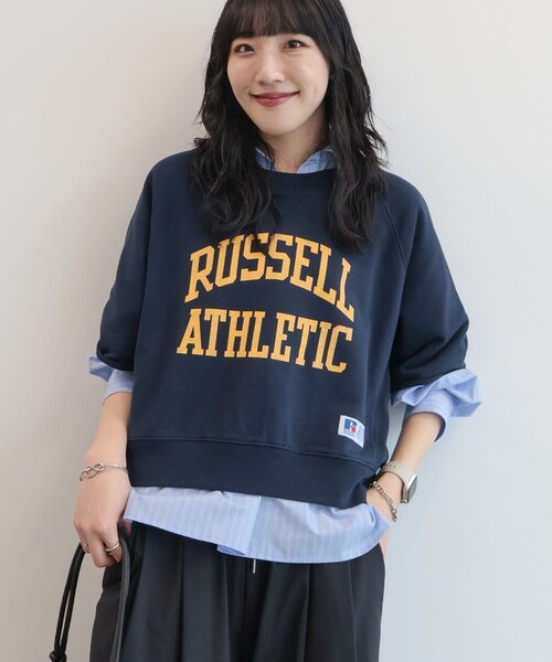 RUSSELL】ロゴ半袖スウェット｜アメリカンホリックの通販｜&mall