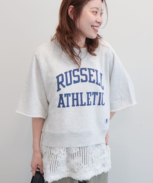 RUSSELL】ロゴ半袖スウェット｜アメリカンホリックの通販｜&mall