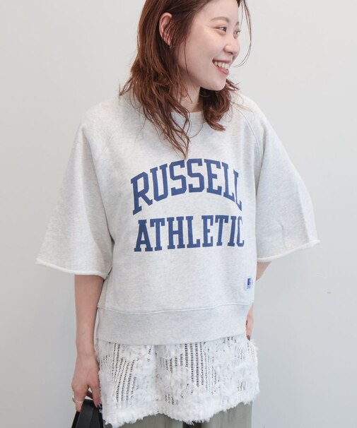 【RUSSELL】ロゴ半袖スウェット