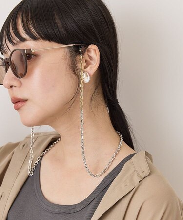 2WAYバイカラーチェーンネックレス