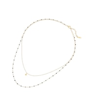 【ステンレス】プチトップカラーMIX2連ネックレス