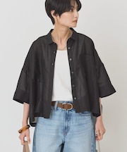 【WEB限定】Wポケットシアー半袖シャツ