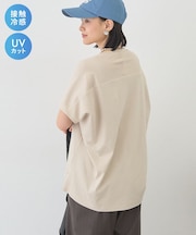 【接触冷感・UVカット】ルーズコクーンプルオーバー