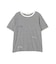 ランダムロゴ刺繍リンガーTシャツ