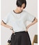ランダムロゴ刺繍リンガーTシャツ