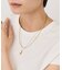 【ステンレス】ドロップトップ２連ネックレス