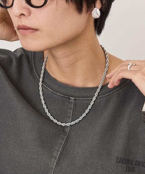 ステンレス】ツイストチェーンネックレス｜アメリカンホリックの通販
