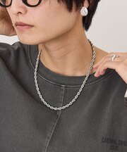 【ステンレス】ツイストチェーンネックレス
